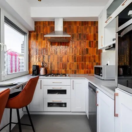 Apartmán Sunbeam Ac&parking Metro Politechnika Varšava